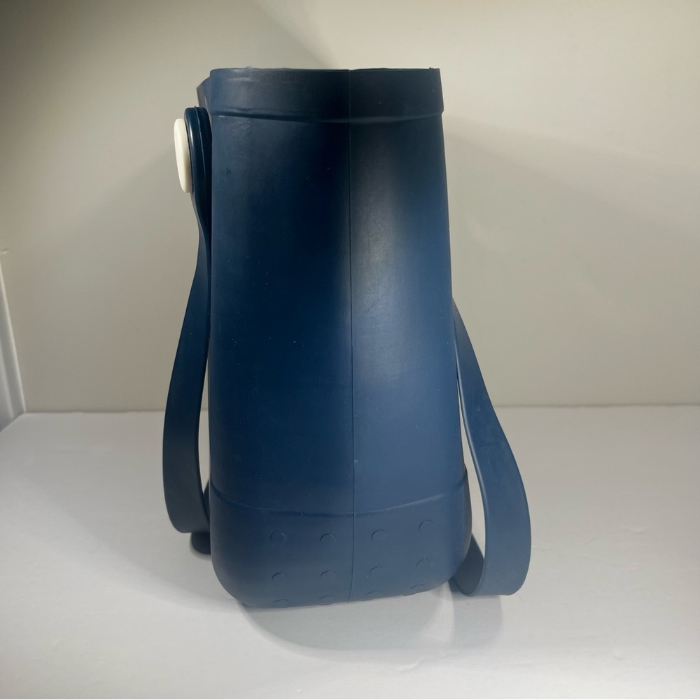 Nautical Blue Rubber Water Proof Tote Beach Bag With Anchor - Picture 4 of 9